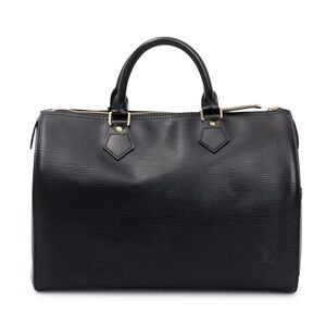 Louis Vuitton Black Epi Speedy Bag